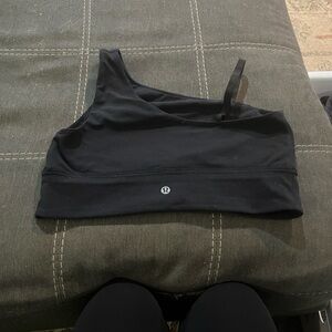 lululemon athletica Black Asymmetric Sports Bra